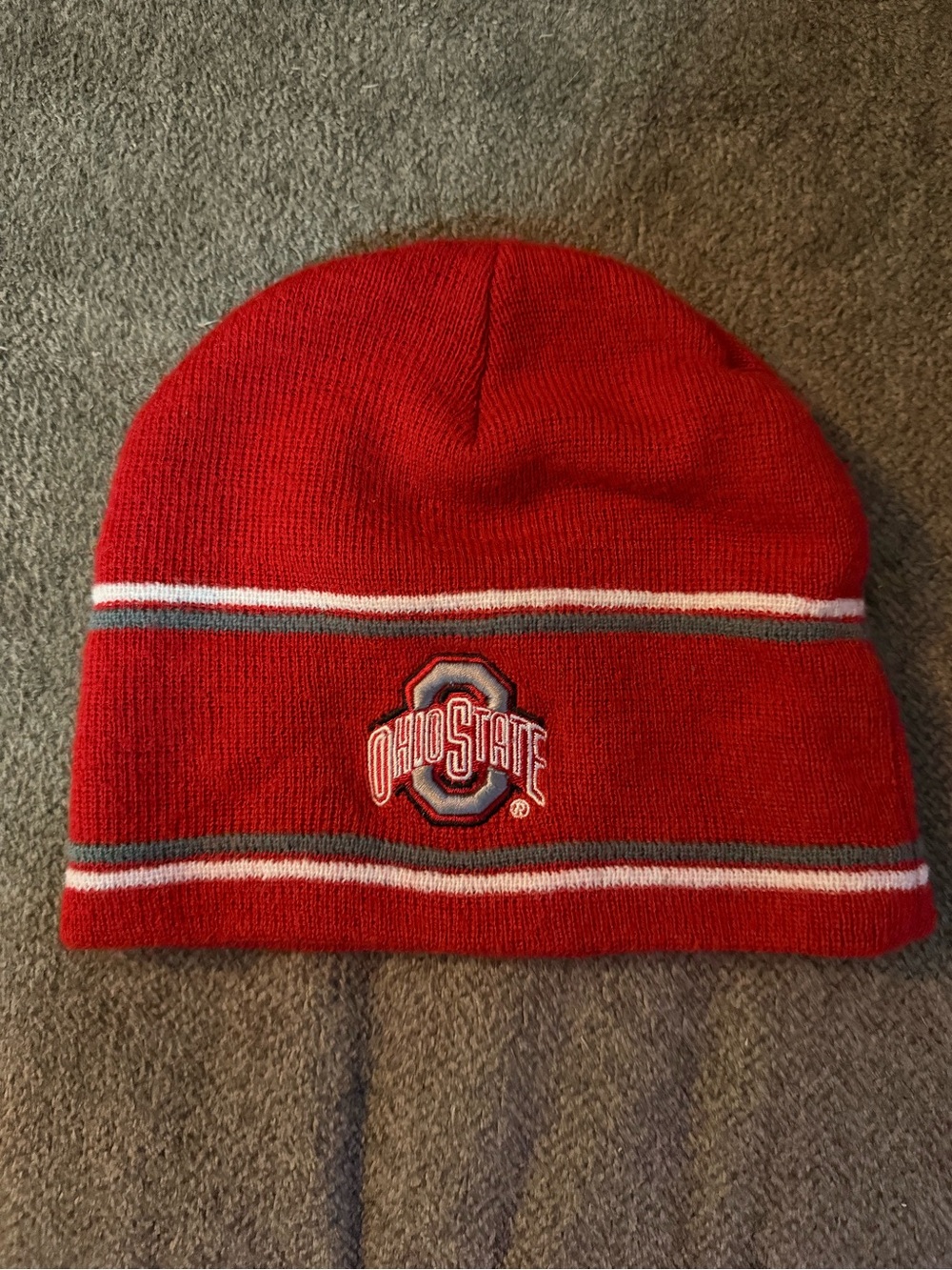 Ohio State Adult Red Knit Beanie
